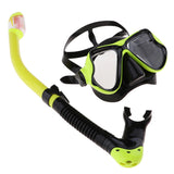 Maxbell Divers Mask and Snorkel Goggles Set Dive Snorkeling Scuba Diving Yellow