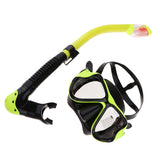 Maxbell Divers Mask and Snorkel Goggles Set Dive Snorkeling Scuba Diving Yellow