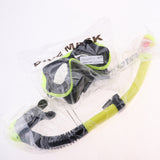 Maxbell Divers Mask and Snorkel Goggles Set Dive Snorkeling Scuba Diving Yellow