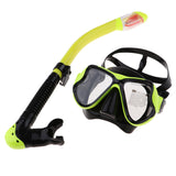 Maxbell Divers Mask and Snorkel Goggles Set Dive Snorkeling Scuba Diving Yellow