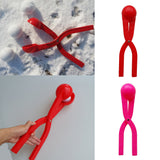 Maxbell Snowball Maker Clamp Fight Snow Ball Clip Tool Outdoor Winter Snow Toy Red