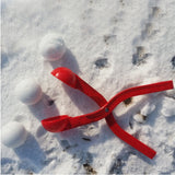 Maxbell Snowball Maker Clamp Fight Snow Ball Clip Tool Outdoor Winter Snow Toy Red