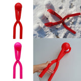 Maxbell Snowball Maker Clamp Fight Snow Ball Clip Tool Outdoor Winter Snow Toy Red