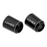 Maxbell 2 Pieces Black Golf Shaft Sleeve Ferrules .335 .350 Cap Adapter Ring 0.350