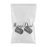 Maxbell 2 Pieces Black Golf Shaft Sleeve Ferrules .335 .350 Cap Adapter Ring 0.350