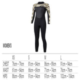 Maxbell 3mm Neoprene Wetsuits Long Sleeve Diving Suit Jumpsuits Black-Camouflage-XS