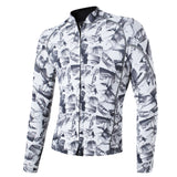 Maxbell 2mm Women Wetsuit Top Jacket Long Sleeve Rash Guard white-mix XXXXL