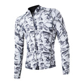 Maxbell 2mm Women Wetsuit Top Jacket Long Sleeve Rash Guard white-mix XXXXL