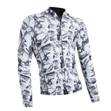 Maxbell 2mm Women Wetsuit Top Jacket Long Sleeve Rash Guard white-mix XXXXL