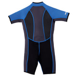 Maxbell Kids 3.5mm Neoprene Wetsuit One-Piece Short Sleeve Jumpsuit Swimwear Blue-12