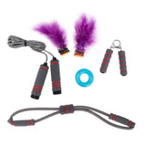 Maxbell 6 in 1 Women Fitness Set Hand Gripper Exerciser Grip Ring Skipping Pull Rope