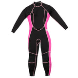 Maxbell Women Men Neoprene 3mm Wetsuit Scuba Diving Full Suit Rash Guard Pink L