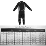 Maxbell Women Men Neoprene 3mm Wetsuit Scuba Diving Full Suit Rash Guard Black   L