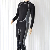 Maxbell Women Men Neoprene 3mm Wetsuit Scuba Diving Full Suit Rash Guard Black   L