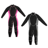 Maxbell Women Men Neoprene 3mm Wetsuit Scuba Diving Full Suit Rash Guard Black   L