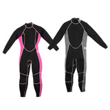 Maxbell Women Men Neoprene 3mm Wetsuit Scuba Diving Full Suit Rash Guard Black   L