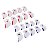 Maxbell 10pcs Golf Club Iron Head Cover Neopreen Headcover Iron Protect Set Red