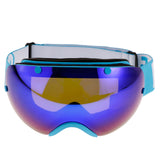 Maxbell Winter Snow Sport Goggles Double Lens Ski Sun Snowboard Eyewear Mask Blue