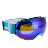 Maxbell Winter Snow Sport Goggles Double Lens Ski Sun Snowboard Eyewear Mask Blue