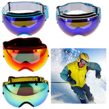 Maxbell Winter Snow Sport Goggles Double Lens Ski Sun Snowboard Eyewear Mask Black