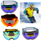 Maxbell Winter Snow Sport Goggles Double Lens Ski Sun Snowboard Eyewear Mask Black