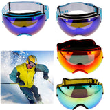 Maxbell Winter Snow Sport Goggles Double Lens Ski Sun Snowboard Eyewear Mask Black