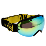 Maxbell Winter Snow Sport Goggles Double Lens Ski Sun Snowboard Eyewear Mask Black