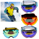 Maxbell Winter Snow Sport Goggles Double Lens Ski Sun Snowboard Eyewear Mask Black