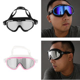 Maxbell Large Frame Anti Fog UV Waterproof Swimming Goggles Glasses Black