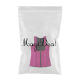 Maxbell Women Zipper Corset Waist Trainer Cincher Body Shaper Shapewear Hot Pink M