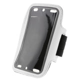 Maxbell Arm Bag Sport Armband Fitness Phone Case Pouch with Earphone Hole White