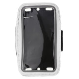 Maxbell Arm Bag Sport Armband Fitness Phone Case Pouch with Earphone Hole White