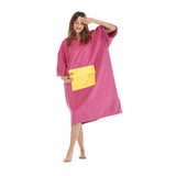 Maxbell Surf Changing Robe Beach Poncho Microfiber Bathrobe Bath Towel Adult Pink