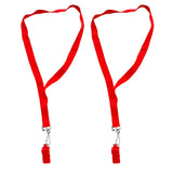 Maxbell Plastic Scuba Diving Outdoor Emergency Survival Whistle with Strap Red