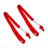 Maxbell Plastic Scuba Diving Outdoor Emergency Survival Whistle with Strap Red