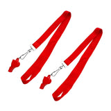 Maxbell Plastic Scuba Diving Outdoor Emergency Survival Whistle with Strap Red