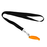 Maxbell Plastic Scuba Diving Outdoor Emergency Survival Whistle with Lanyard Orange