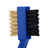 Maxbell Portable 2 Side Golf Club Cleaning Brush Groove Cleaner with Snap Clip Blue