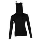 Maxbell Elastic Women Golf Cooling T shirt Rash Guard with Anti-UV Mask Black S