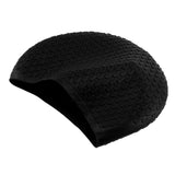 Maxbell Elastic Silicone Hair Protect Swimming Hat Long Hair Cap for Women Black