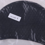 Maxbell Elastic Silicone Hair Protect Swimming Hat Long Hair Cap for Women Black