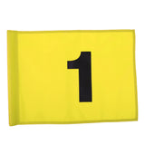 Maxbell Golf Flag Golf Practice Training Putting Green Flag Yellow with Number 1