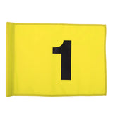 Maxbell Golf Flag Golf Practice Training Putting Green Flag Yellow with Number 1