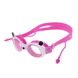 Maxbell Waterproof Children Panda Cartoon Swimming Swim Goggles Glasses  Pink