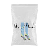 Maxbell 1 Pair Anti-Slip Compression Socks Sports Long Sock Sky Blue and Green Gray