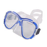 Maxbell Tempered Glass Anti-Fog Mask for Scuba Diving Snorkeling Freediving Blue