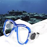 Maxbell Tempered Glass Anti-Fog Mask for Scuba Diving Snorkeling Freediving Blue