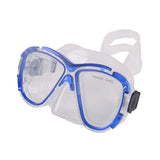 Maxbell Tempered Glass Anti-Fog Mask for Scuba Diving Snorkeling Freediving Blue