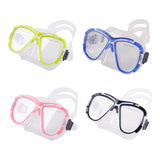 Maxbell Tempered Glass Anti-Fog Mask for Scuba Diving Snorkeling Freediving Blue