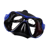 Maxbell Professional Silicone Tempered Glass Mask for Snorkeling Scuba Diving Blue